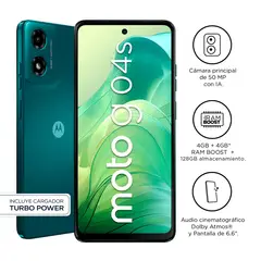 MOTOROLA - Smartphone G04S 4Gb+128Gb Verde Aurora