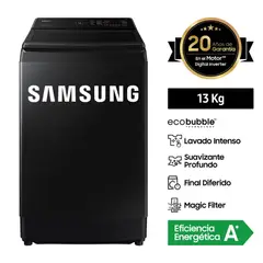 SAMSUNG - LAVADORA ECOBUBBLE 13KG NEGRO