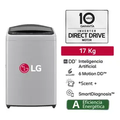 LG - Lavadora WT17DV6T 17 Kg AI DD Carga Superior Gris