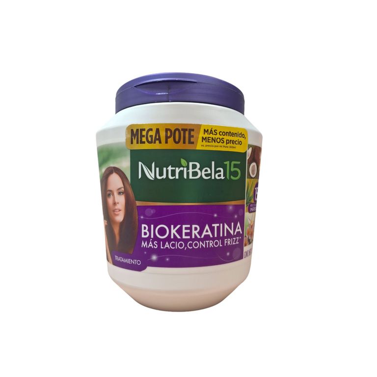 Crema Tratamiento Capilar Nutribela 15 Biokeratina Envase 900 mL