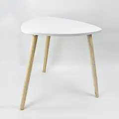 CASA JOVEN - Mesa Lateral Blanca 48 x 48 x 46Cm