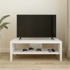 CASA JOVEN - Mesa De Tv Blanca 100 x 39 x 38Cm