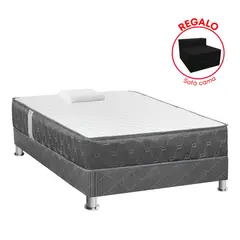 FORLI - Cama Americana Jallpa 1 Plaza + Sofá Cama