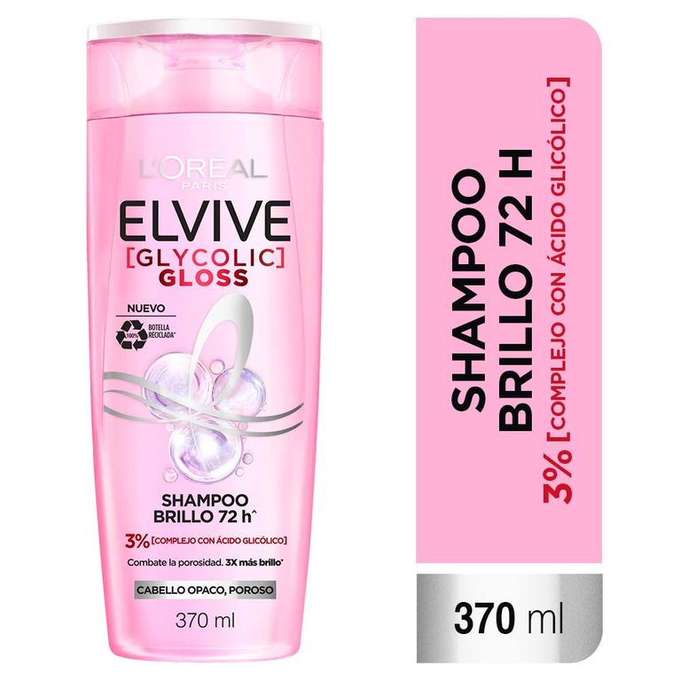 Shampoo Glycolic Gloss Botella 370 mL