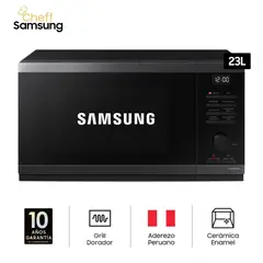 SAMSUNG - Microondas con Dorador, 23 L Acero Inoxidable