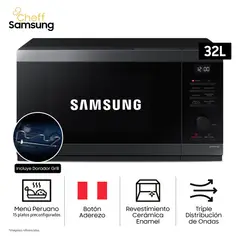 SAMSUNG - Horno Microondas Cheff 32L MG32DG4524AGPE con Dorador