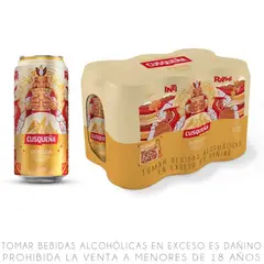 CUSQUEÑA - Cerveza Dorada Sixpack Lata 473 mL