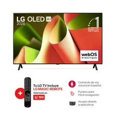LG - Televisor OLED 65" 4K THINQ AI OLED65B4PSA (2024)