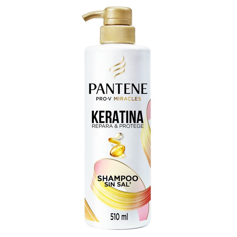 Shampoo Sin Sal Cabello Seco Keratina Con Pro Vitamina B5 Botella 510 mL