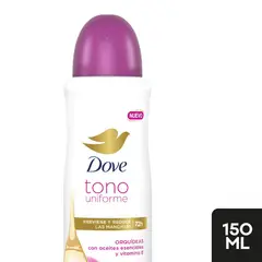 DOVE - Antitranspirante en Spray Tono Uniforme Orquídea Envase 150 mL
