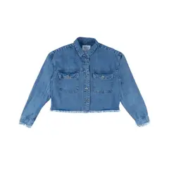 REDWOOD - Casaca Jean Crop Mujer
