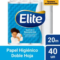 ELITE - Papel Higiénico Élite Suave y Resistente Empaque 40 Und