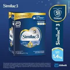 SIMILAC - 3 con Mezcla de 5 HMOS Empaque 1.4 Kg