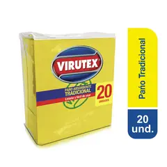 VIRUTEX - Paño Amarillo Absorbente Tradicional Empaque 20 Und