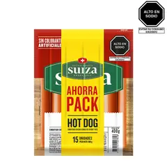 SUIZA - Pack Hotdog 400 g + 200 g