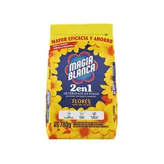 MAGIA BLANCA - Detergente en Polvo Floral Bolsa 780 g