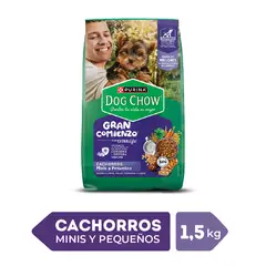 DOG CHOW - Alimento Seco Cachorros Pequeños Carne Pollo Bolsa 1.5 Kg