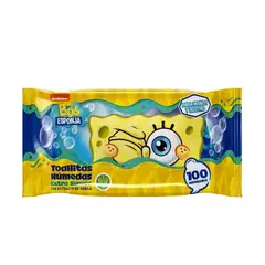 GELATTI - Toallitas Húmedas Bob Esponja Empaque 100 Und