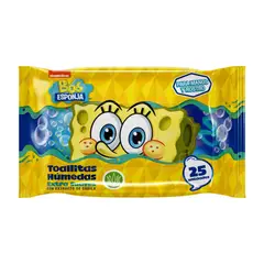 GELATTI - Toallitas Húmedas Bob Esponja Empaque 25 Und