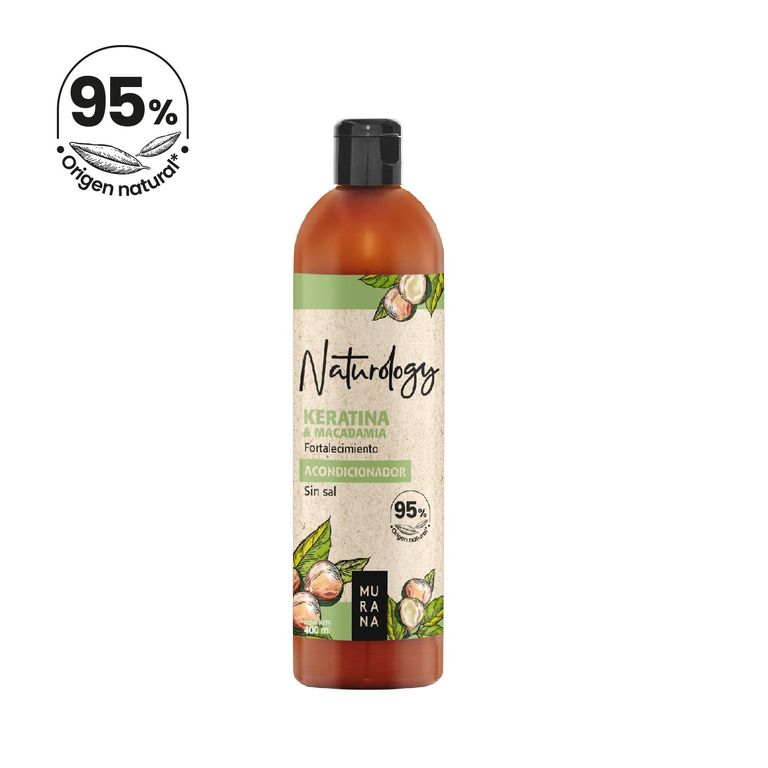 Acondicionador Naturology Keratina y Macadamia Botella 400 mL