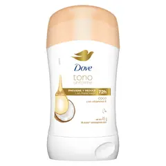DOVE - Antitranspirante en Barra Tono Uniforme Coco Envase 45 g