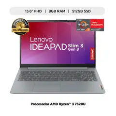 LENOVO - Laptop IdeaPad Slim 3 AMD Ryzen 3 7320U 8GB RAM 512GB SSD 15.6" FHD