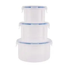 PRECIO UNO - Set Contenedores A Redondo Transparente