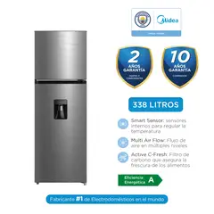 MIDEA - REFRIGERADORA 338L MDRT489MTR46PEW