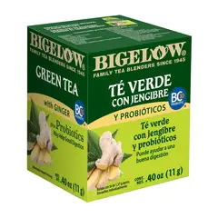 BIGELOW BENEFITS - Té Verde Bigelow Con Jengibre Caja 8 Und