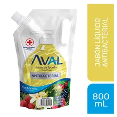 AVAL - Jabón Líquido Antibacterial Mágica Vainilla Envase 800 mL