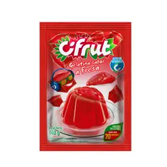 CIFRUT - GELATINA EN POLVO SABOR FRESA 140G