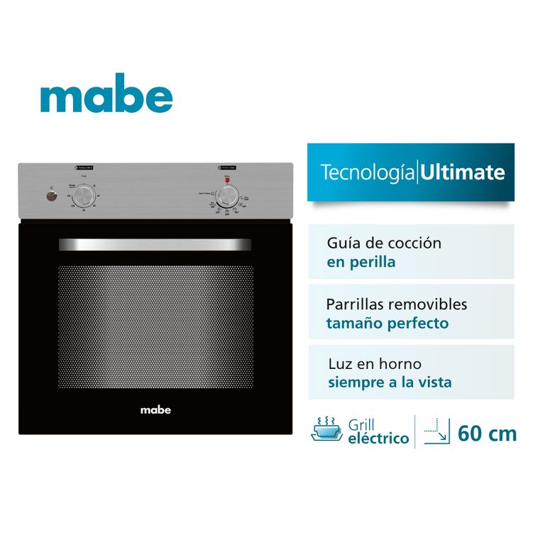 Horno de empotre eléctrico 60cm 220v Inox HM6028EYAI0