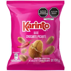 KARINTO - Maní Engalletado Picante Empaque 100 g