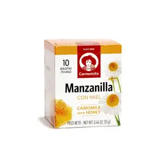 CARMENCITA - Infusión de Manzanilla con Miel Caja 10 Und