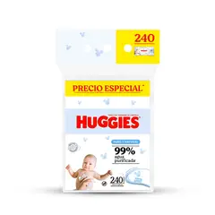 HUGGIES - Toallitas Húmedas Puro y Natural Empaque 240 Und