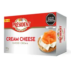 PRESIDENT - Queso Crema Caja 190 g