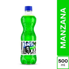 FANTA - Gaseosa Manzana Beetlejuice Botella 500 mL