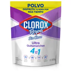 CLOROX - Quitamanchas en Polvo Ropa Blanca Doypack 900 g