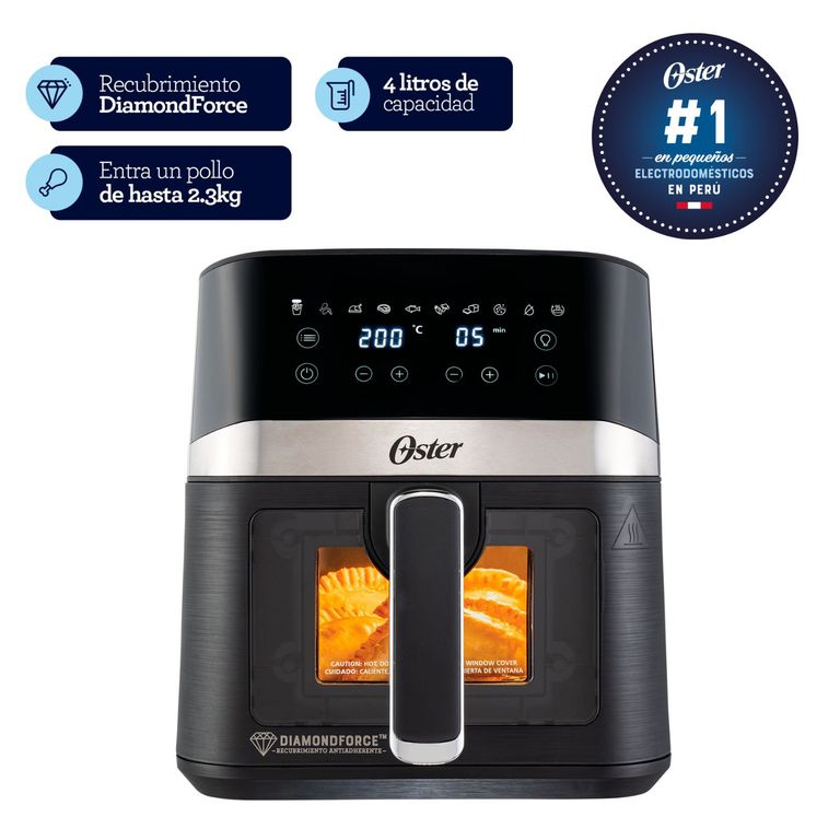 Freidora Ckstaf40Wddf 4L Con Ventana Digital