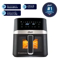 OSTER - Freidora de aire digital 4L con revestimiento DiamondForce y ventana