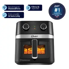 OSTER - Freidora de aire manual 6L con revestimiento DiamondForce