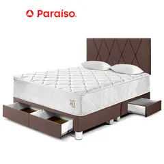 PARAISO - Dormitorio Loft Max Queen Chocolate + Cajones