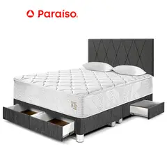 PARAISO - Dormitorio Loft Max King Charcoal + Cajones