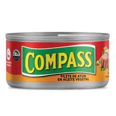 COMPASS - Filete de Atún en Aceite Vegetal Lata 140 g