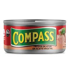 COMPASS - Trozos de Atún en Aceite Vegetal Lata 140 g