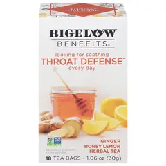 BIGELOW BENEFITS - Infusión Ginger Honey Lemon Bigelow Caja 30 g