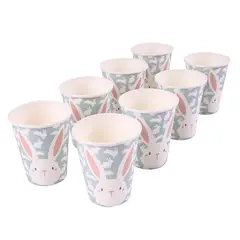 CASA JOVEN - Set 8 Vasos Descartables Conejito