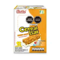 COSTA - Barras de Cereal Cereal Bar Golden Caja 12 Und