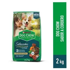 DOG CHOW - Alimento Seco Perros Adultos Cordero Bolsa 2 Kg