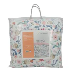 CASA JOVEN - Cubrecama Vera Estampado Crema 1.5 Plaza